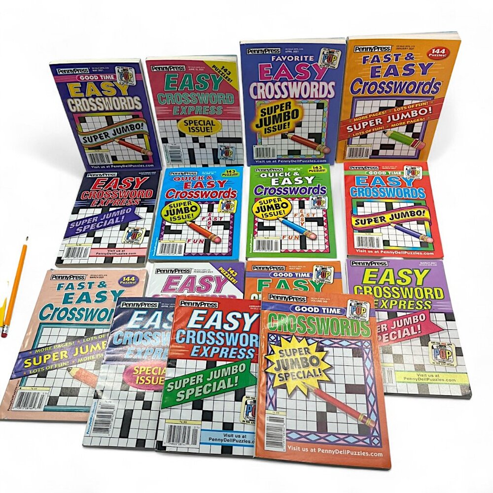 PennyPress Favorite Crossword Puzzles Lot of 15 2021